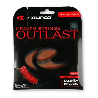 Solinco Outlast Tennis String Set-Red-16 • $67.57