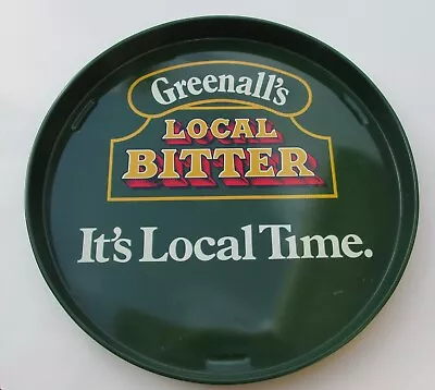 Vintage GREENALL'S LOCAL BITTER 12  Round Metal  Beer Tray • $8