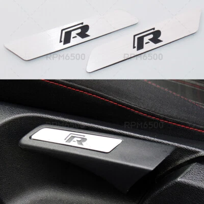 $14.99 • Buy Aluminum Golf R Seat Lift Wrench Insert Trim Emblem VW MK5 MK6 MK 5 6 - Black