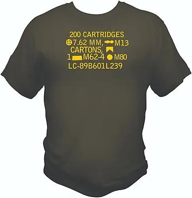 NATO Ammo Can T Shirt 308 FN FAL M1A M14 -10 • $19.99