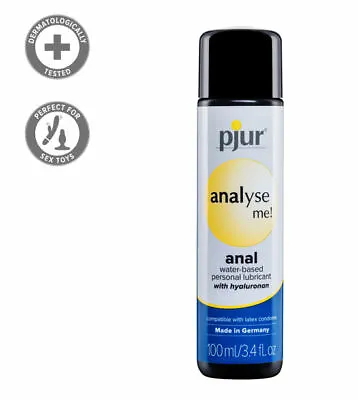 New Pjur Analyse Me Comfort H2o Water Based Anal Glide Lubricant Lube 100 Ml • $15.99