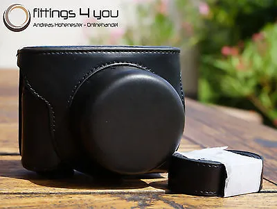 Case Pouch Leather For Nikon 1 J5 Black 10-30mm Nikon1 • $72.74