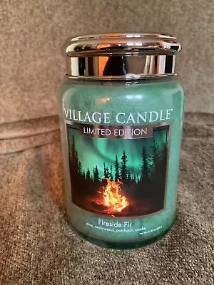 Village Candle FIRESIDE FIR Large Jar • $40