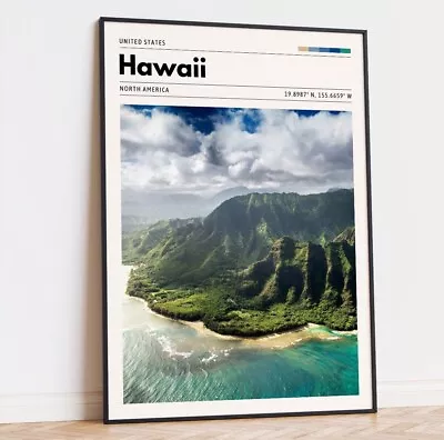 Hawaii Travel Poster United States Art Print Photo • £4.99