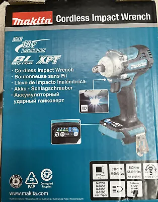 Makita DTW300Z 18v LXT Brushless Impact Wrench 1/2  Drive 4 Speed New In Box • £139.99