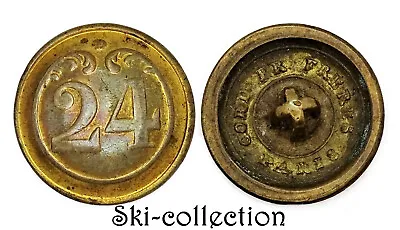 Button 24° Regiment Infantry Of Lead Troupes (1844-1871) Napoleon III ° .23 MM • £9.87