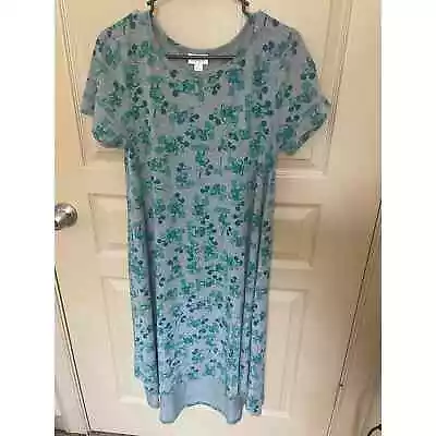 LuLaRoe Disney Mickey Mouse Carly Dress Size S Knit Comfy Gray  • $19.99