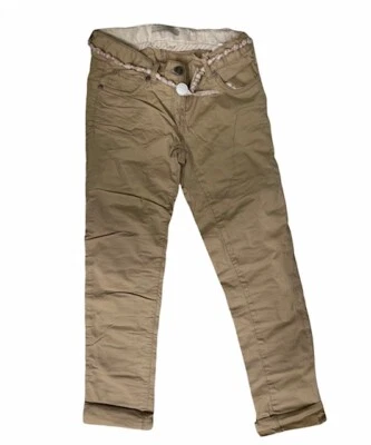£24.99 • Buy Scotch R'Belle Kids Girls Beige Beaded Belt Chinos Age 4 10 12 14 Years Size New