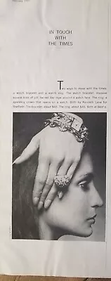 1969 Kenneth Lane 4 Sheffield Vintage Watch Bracelet Ring Jewelry Ad • $9.99