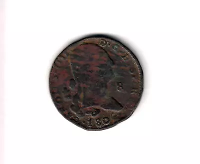 Rare Spain Coin - 8 Maravedis - Carlos Iv - 1806 - F - Km# 428 • $6.41