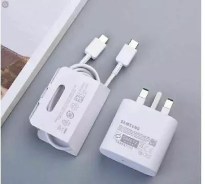 £13.23 • Buy Super Fast Charger 25W Plug & Cable For Samsung Galaxy A14 A34 A54 A73 5G 2023