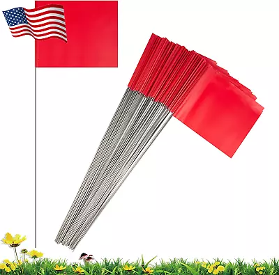 Marker Flags All Purpose For Lawn PVC Small Yard Flags Irrigation Flags 50 Pcs • $11.05