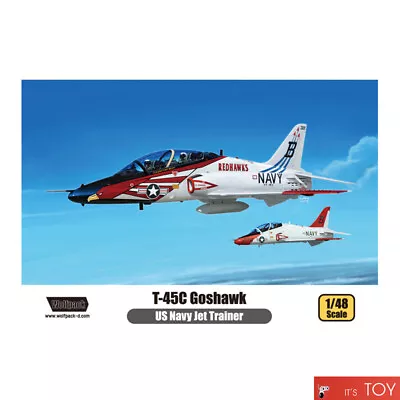 Wolfpack 1/48 T-45C Goshawk US Navy Jet Trainer Aircraft Plastic Hobby Model Kit • $42.74