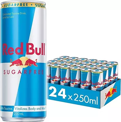 Red Bull Energy Drink Sugar Free 250ml (24 Pack) • $49.55