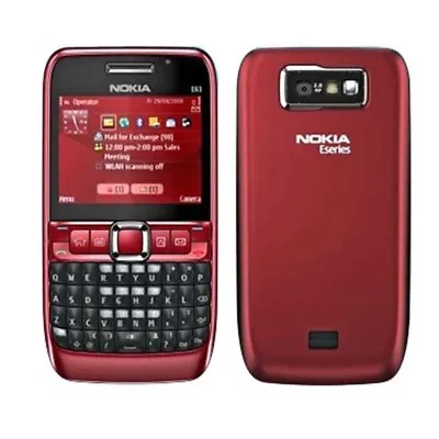 $33.96 • Buy Unlocked Original Nokia E63 QWERTY Keypad WIFI Refurbished  Red 3G Mobile Phone