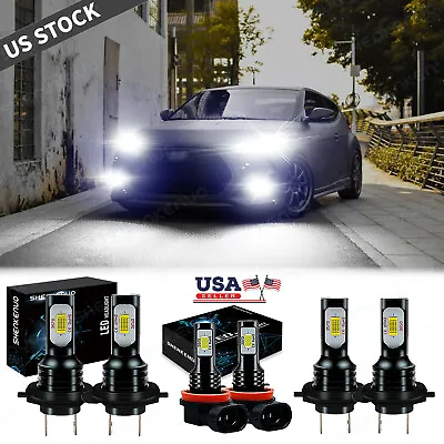 For 2012-2017 Hyundai Veloster -6X Combo LED Headlight Fog Light Bulbs KIT 6000K • $33.99