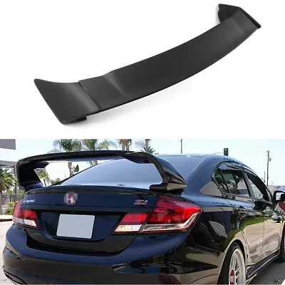 Trunk Spoiler For 2006-2015 Honda Civic Sedan 8th 9th Gen Primed Black ABS • $64.58