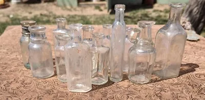 Lot Of 13 Assorted Vintage Glass Bottles • $10