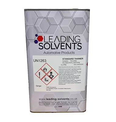 £16.85 • Buy Standard Cellulose Thinners 5 Litres Gun Cleaner Paint Primer 5L FP 