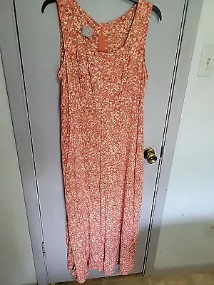 Rabbit Rabbit Rabbit Designs Sleevless Dress Size Small  Rayon Floral  Maxie  • $15