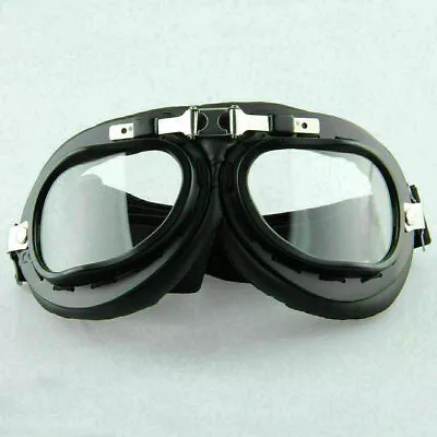 Vintage Flying Pilot Motorcycle Motorbike Racing Goggles Glasses Retro Eyewear • $13.17