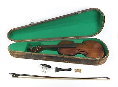 For Restoration As-Is Antique Joh Bapt. Schweitzer 1813 Violin Music Instrument • $420