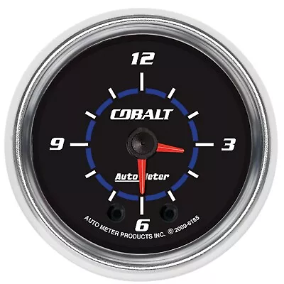 Auto Meter 6185 Cobalt Analog Clock Gauge 2 1/16  Full Sweep • $150.66