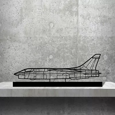 Wall Art Home Decor 3D Acrylic Metal Plane Aircraft USA Silhouette RF-8G • $87.99