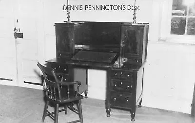 Corydon IN Mason Dennis Pennington Desk @ Old Capitol RPPC 1940s • $7