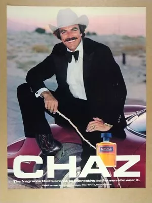$9.99 • Buy 1979 Tom Selleck Photo Chaz Cologne Vintage Print Ad