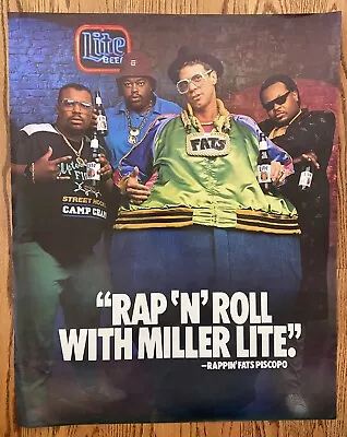 Miller Lite Beer Run DMC Vintage Poster Rap N Roll • $27.97