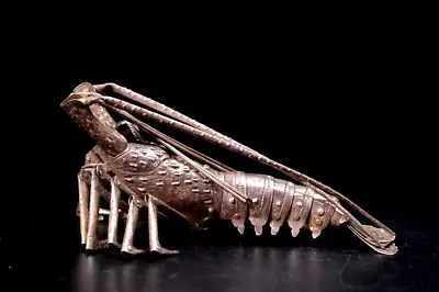 Japanese Antique Articulated Lobster Jizai Okimono Made Of Silver Meiji Period • $2800