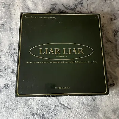 Liar Liar Trivia Board Game Who Lies Wins Pants On Fire Games Sealed New • £14.99