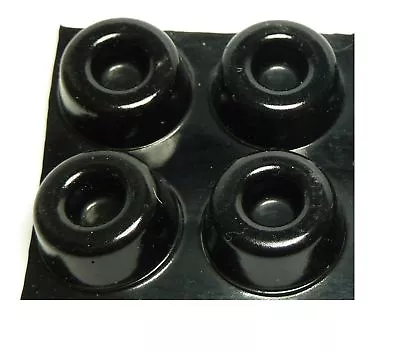 4x PRO Speaker Stand Isolation Gel Pads (BLACK) FOR ALL SPEAKERS & STANDS • £3.50