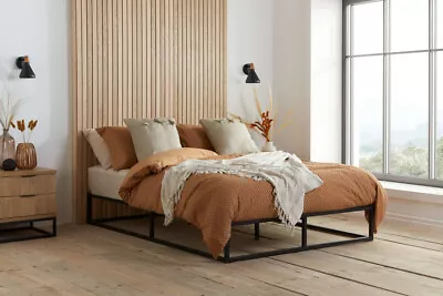 £119.99 • Buy NEW Modern Attic Or Loft Platform Black Metal Bed Frame Single, Double, King
