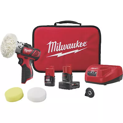 Milwaukee M12 Variable Speed Cordless Polisher/Sander Kit 1 Battery Model# • $279