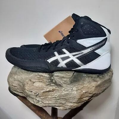 NEW Asics Matflex 6 Wrestling Shoes Men's Size 9 Black White 1081A021  • $42