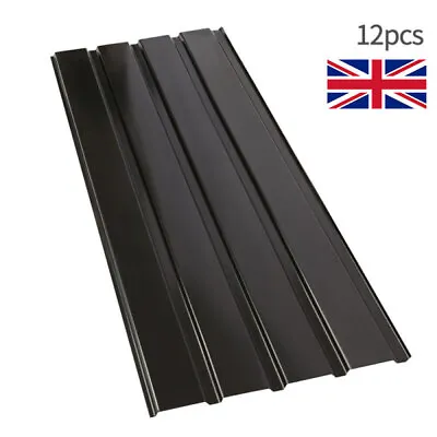 Roof Sheets 12x Metal Galvanized Corrugated Shed Profile Roofing Carport Steel • £55.99