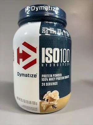 Dymatize ISO 100 Protein Powder Gourmet Vanilla 24 Servings 25.7 Oz 1.6lb NEW! • $27.50