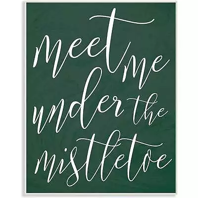 Meet Me Under The Mistletoe Christmas Wall Plaque 10 X 15 • $8