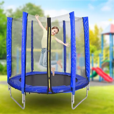 5FT Trampoline Kids Adults With Enclosure Net Garden Outdoor Kids Trampoline • £69.95