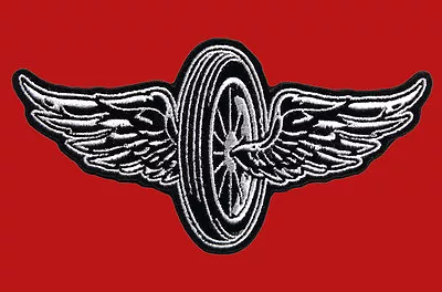 Flying Wheel Embroidered Jacket Vest 5 Inch Mc Biker Patch By Miltacusa • $8.75