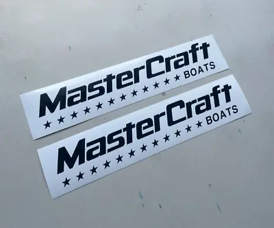 Mastercraft Ski Boat 12  Logo Window SET OF 2 Multi-Color Vinyl Decal Sticker • $14.54