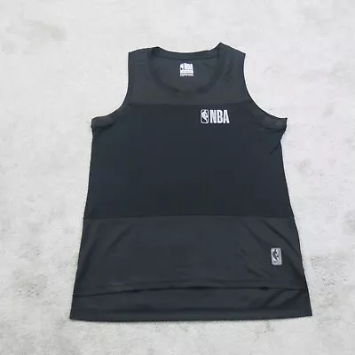 NBA Mens Activewear Tank Tee Sleeveless High L Black Size L • $19.99