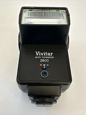 Vivitar 2800 AUTO THYRISTOR FLASH Shoe Mount Flash Parts Or Repair • $10.49