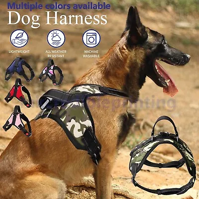 No Pull Dog Pet Harness Adjustable Control Vest Dogs Reflective XS S M Large XXL • $9.99