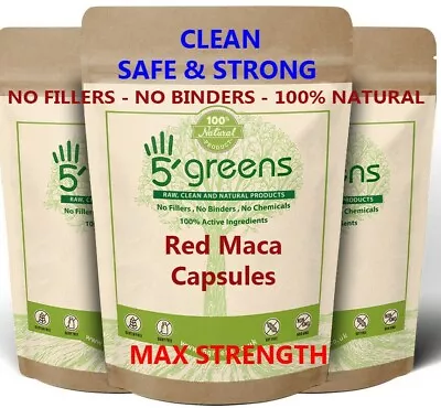 £1.49 • Buy Red Maca Root Extract Capsules 2040mg Gelatinized NATURAL Extract Not Powder 