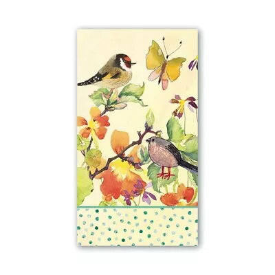 Michel Design Works Birds & Butterflies Hostess Paper Napkins • $15.99