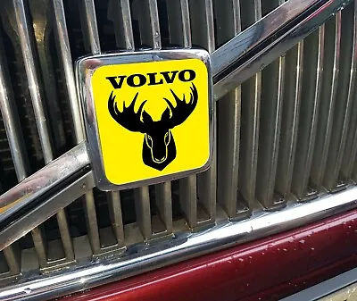 Volvo Grill Logo Plate Emblem Car Decal Sticker / Volvo Moose Sticker  • $7