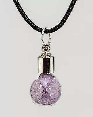 Amethyst Sand Crystals In A Jar Amulet & Pendant Necklace  • $17.99